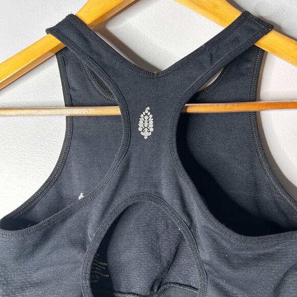 Free People FP Movement Every Single Time Black Sports Bra - Picture 5 of 7